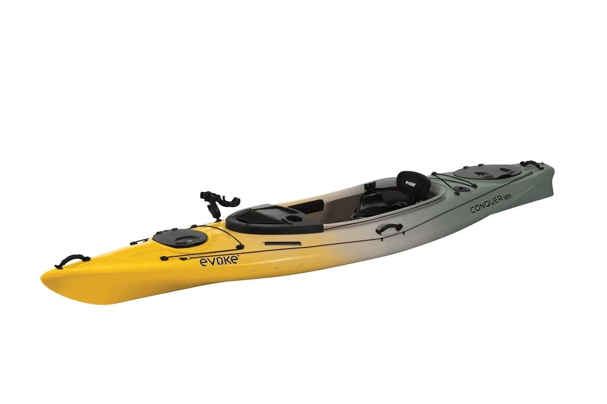 Conquer 120 Sit-In Fishing Kayak - 12FT / 2 COLOR OPTIONS – Hang10  Watersports