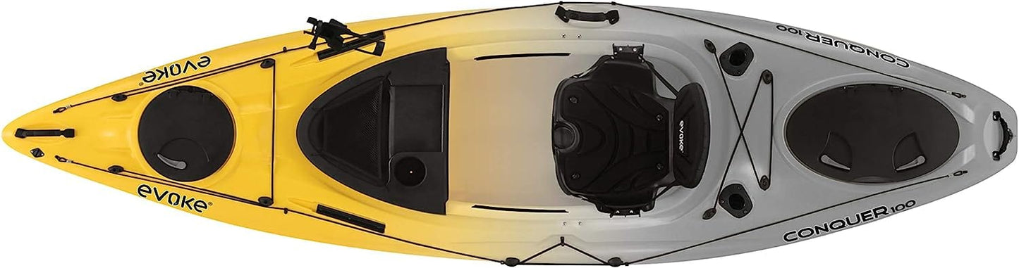 Conquer 100 Sit-In Fishing Kayak - 10FT / 2 COLOR OPTIONS