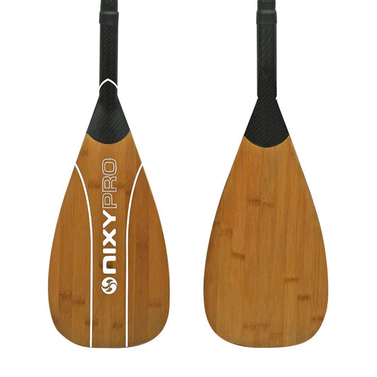 Adjustable 100% 3K Carbon Fiber Pro SUP Paddle with Bamboo - 2PC (1 Paddle)