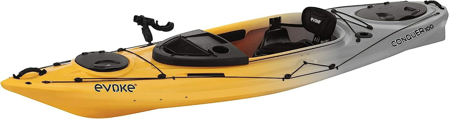 Conquer 100 Sit-In Fishing Kayak - 10FT / 2 COLOR OPTIONS